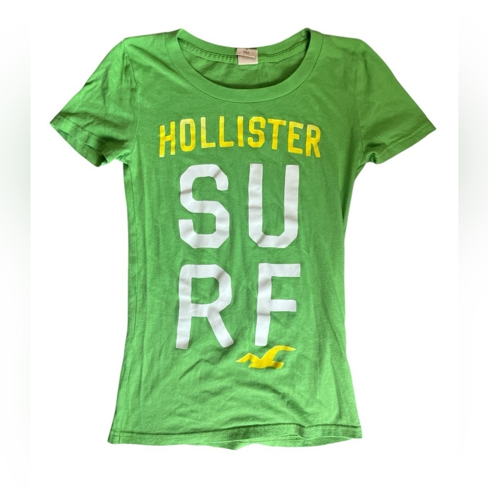 Hollister Surf Lime Green Short Sleeve Tee